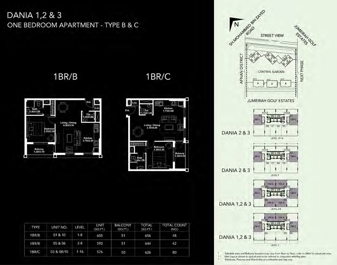 Dania District by Deyaar - Floor Plan