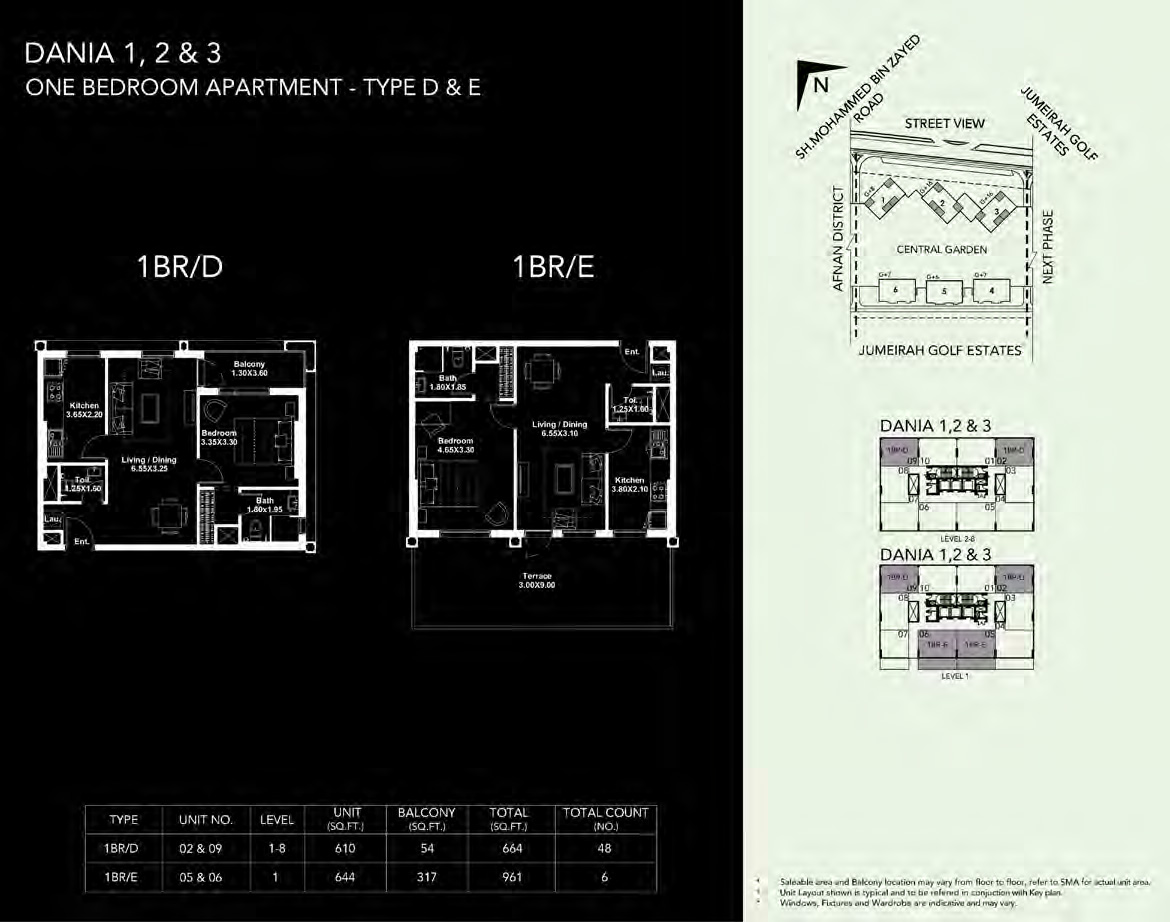 Dania District by Deyaar - Floor Plan