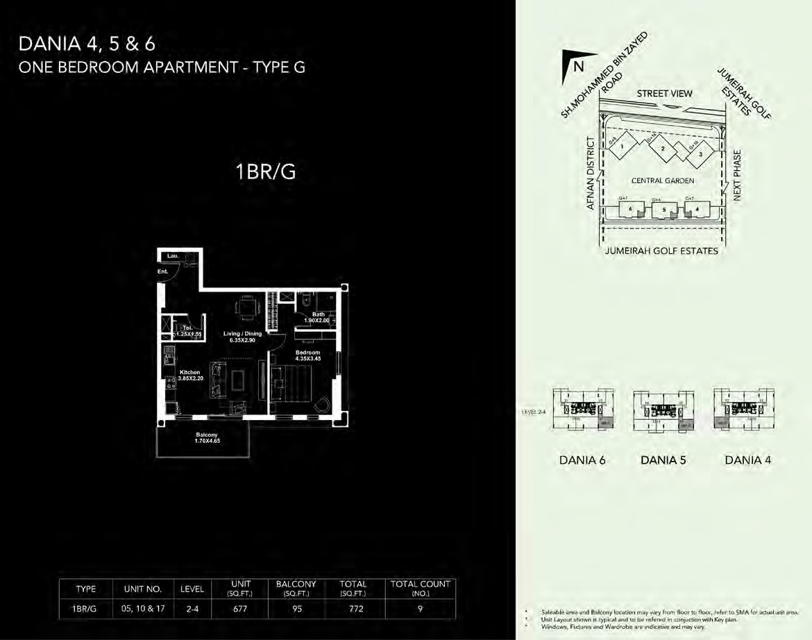 Dania District by Deyaar - Floor Plan