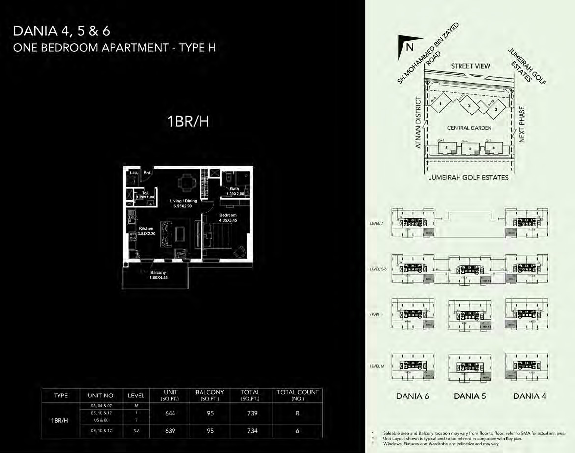 Dania District by Deyaar - Floor Plan