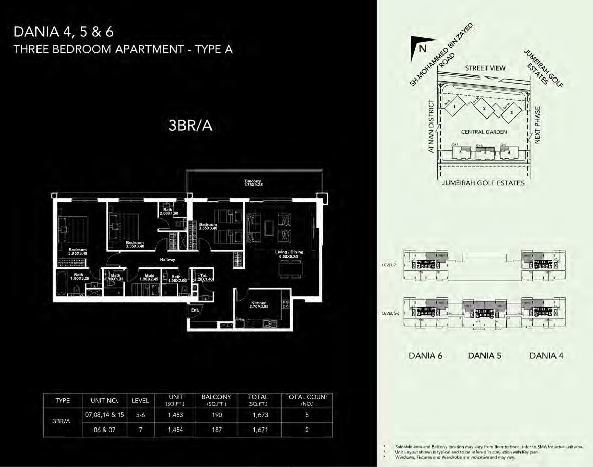 Dania District by Deyaar - Floor Plan
