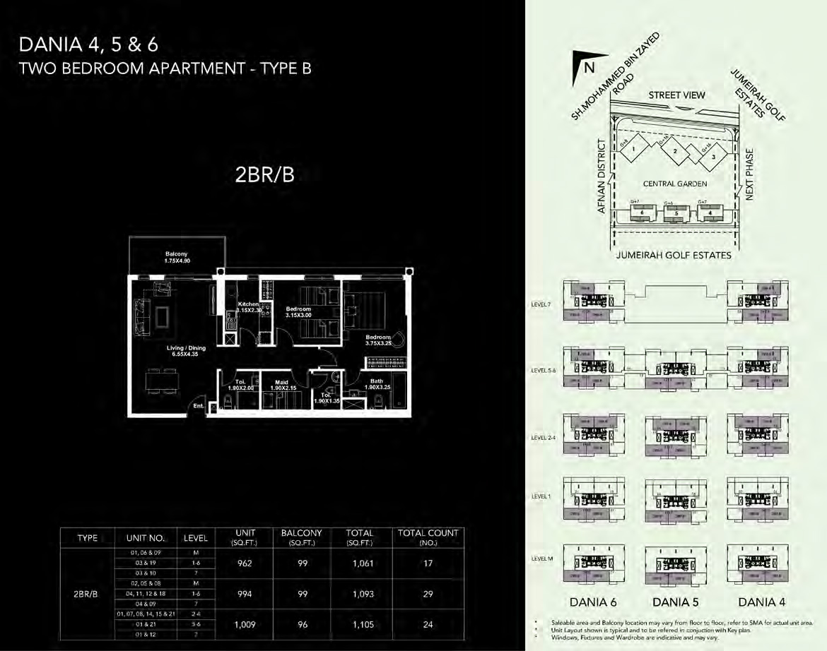 Dania District by Deyaar - Floor Plan