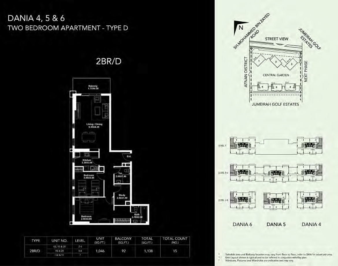 Dania District by Deyaar - Floor Plan