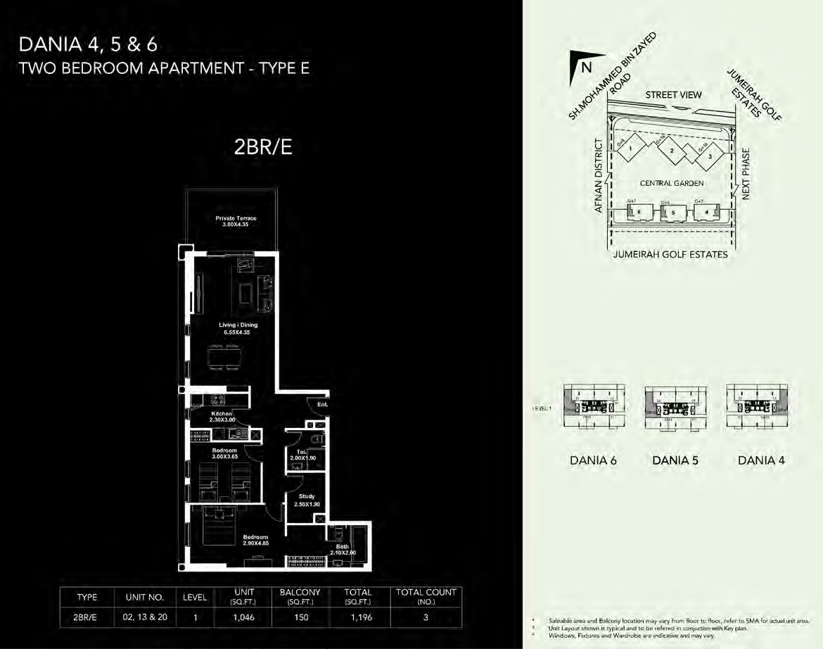 Dania District by Deyaar - Floor Plan